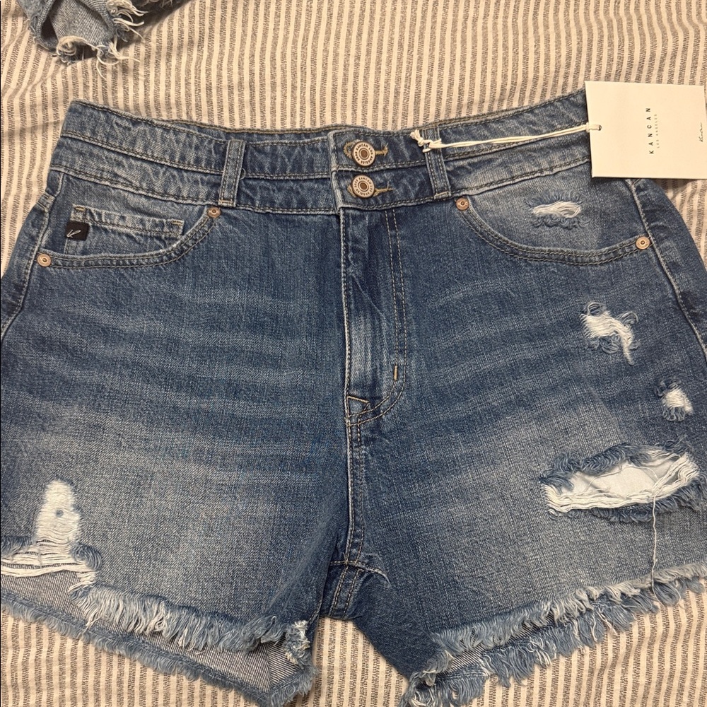 Kancan cut off denim shorts